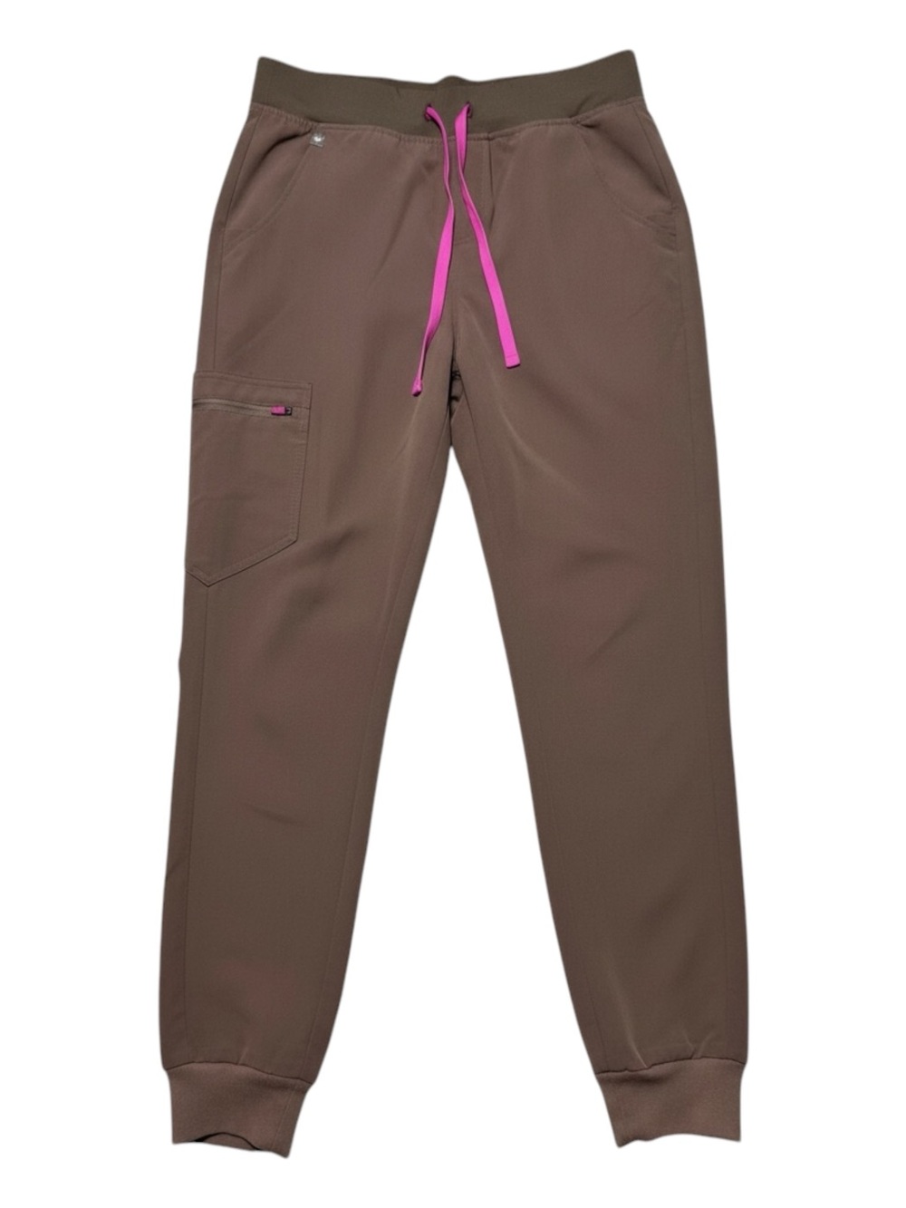 FIGS Technical Collection Zamora Jogger Scrub Pants Smokey Taupe Size Small S